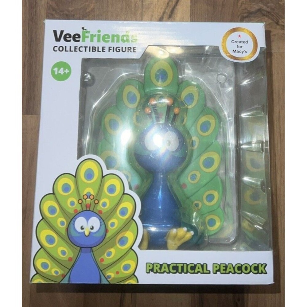 Peacock Figurine Veefriends Collectible 6" Vinyl Practical Unopened In Box